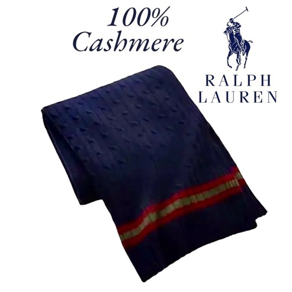 Ralph Lauren (NWT) Cricket Cable Knit, 100% Cashmere Throw - Picture 10 of 10